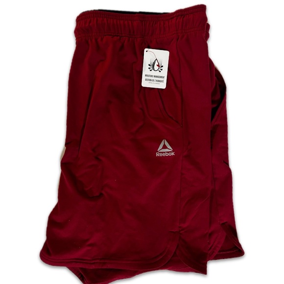 New Mens Reebok Burgundy Athletic Shorts Size 3XL - Picture 1 of 2